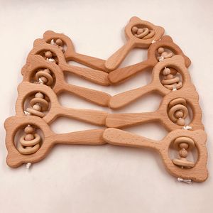 11 stijlen Baby bijtring iep houten dier uil beer rammelaar ambachten speelgoed pasgeboren molars baby gezondheid tandjes speelgoed M1649