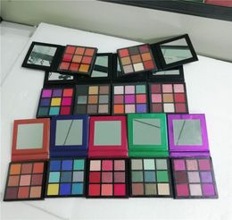 11 Styles de maquillage Palette de fard à paupières 9 couleurs naturel longue durée miroitant mat ombres à paupières Palettes4265425