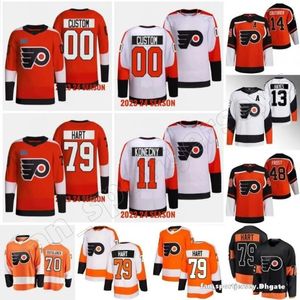 11 Travis Konecny Maillot de hockey Philadelpha Kevin Hayes Lil Peep Ivan Provorov Carter Hart Nicolas Deslauriers Tony DeAngelo Joel Farabee van Riemsdyk Owen Tippett