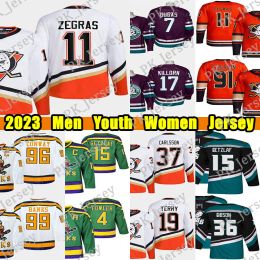 Maillot de hockey personnalisé hommes femmes jeunes Anaheim ''Ducks''11 Trevor Zegras maillot de hockey 91 Leo Carlsson Troy Terry puissant Ryan Getzlaf John Gibson Cam Fowler