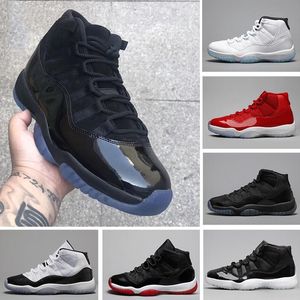 11 XI 11S Platinum Tint Mannen Basketbal Schoenen Designer Retros Cap en Jurk Prom Night Bred Barons Concord 45 Gray Retro Mens Sports Sneakers