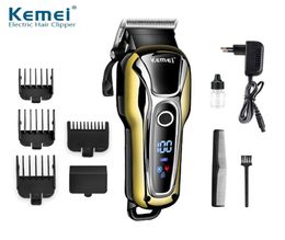 110-240V Mannen Elektrische Tondeuse Scheermes Baard Trimmer Scheren Machine Kapsel Maquina De Cortar Cabelo LCD335772425