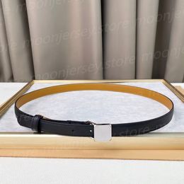 110 ceinture ceintures de créateur de mode pour femmes boucle en métal carrée or Sier 20mm
