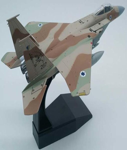 1100 escala Israel Air Force IAF F15 Military Eagle Fighter Diecast Metal Plane Model Toy for Kids Gift Toys Collection Y2004282899188