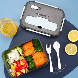 Boîte à déjeuner en plastique scellée portative pour enfants, boîtes de conservation de fraîcheur au réfrigérateur, 1100ml 1500ml