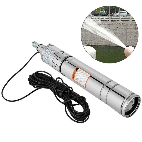 1100W 220V High Lift 60m Pompe de puits profond submersible pour la maison de jardin 50-60m Irrigation agricole Pompe en acier inoxydable OHRQC