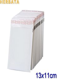 110130mm 100 pcslots blanc perle Film bulle enveloppe sacs de courrier emballage étanche sacs d'expédition CL20222493986