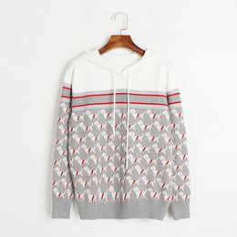 Pull à manches longues et col ras du cou pour femme, vêtement de marque de même Style, blanc et gris, de haute qualité, DL, automne 1108, 2023