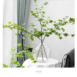 Fausse branche de feuille verte de 110cm, Enkianthus perulatus du japon, décoration de la maison, New257J