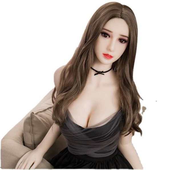 110Linda y dulce muñeca de silicona Muñeca sexual japonesa para hombres hecha de silicona, hecha de boca, pecho, contrafuerte, boca, vagina y juguetes de muñeca anal con piel clara y cuerpo encantador