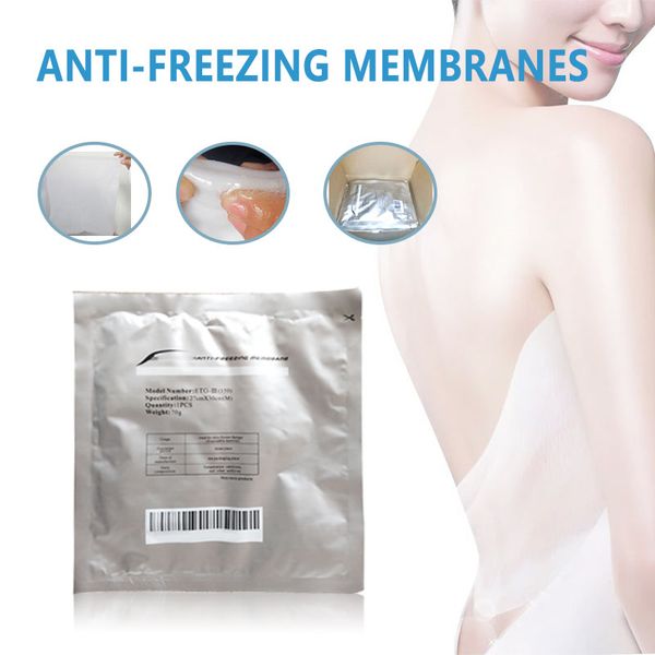 Piezas de accesorios 110g Gel refrigerante anticongelante Membrana anticongelante Película Cavitación Congelación de grasa Terapia de criolipólisis Almohadillas criogénicas Uso de celulitis adelgazante