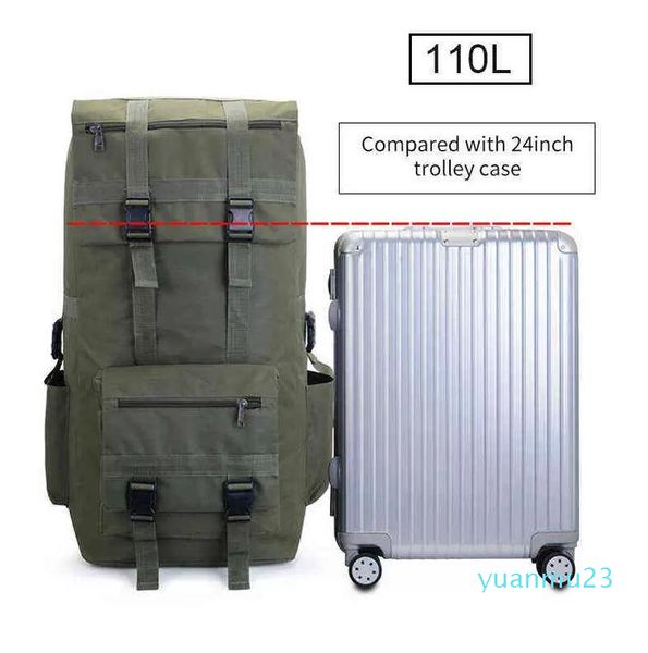 110L 130L Hommes Randonnée Sac Camping Sac À Dos Grande Armée En Plein Air Escalade Trekking Voyage Sac À Dos Tactique Sacs Bagages 33 XA860WA 22406