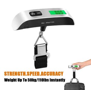 Báscula de equipaje Digital de 110lb/50kg báscula electrónica portátil balanza de peso maleta de viaje báscula de gancho colgante Steelyard