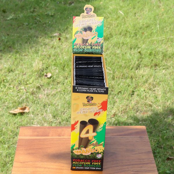 110mm papier 9 aromatisé cigare fumée boutique Volume cône rouleau 15 sacs/boîte Papier à rouler bong dab rig Pipes outil