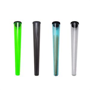 Pre-roll-verpakking Plastic buis Conische lege fles 110 mm Pre-roll-verpakking Gezamenlijke houder Verzegelde container Rookpijp Handsigarettenmaker Kegels Opslag reageerbuizen