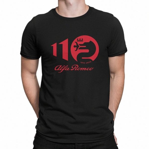 110ème hommes T-shirt Alfa Romeos Car Factory Crewneck manches courtes 100% Cott T-shirt drôle de haute qualité idée cadeau r8ZC #