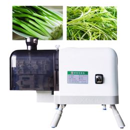 110V 220V Machine de déchiquetage de légumes automatique lame en acier inoxydable déchiqueteuse d'oignon vert commerciale à vendre