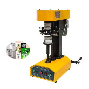 110V 220V Kan Sluitmachine PET Plastic Cap Capping Machine Semi-automatische Fruit Vis Bier Sealer Roestvrij staal