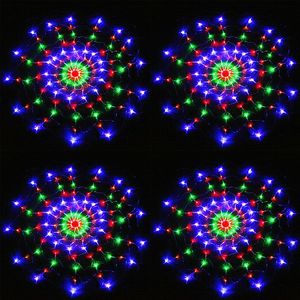 110V/220V Kleurrijke RGB Holiday Lighting Led Spider Net Light met 120leds Christmas Light Party Wedding D3.0