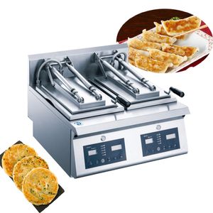 110V 220V Commerciële bakpannen Elektrische crêpe pannenkoekoven Chinese gebakken bun chow mein frituren dumplings machine te koop