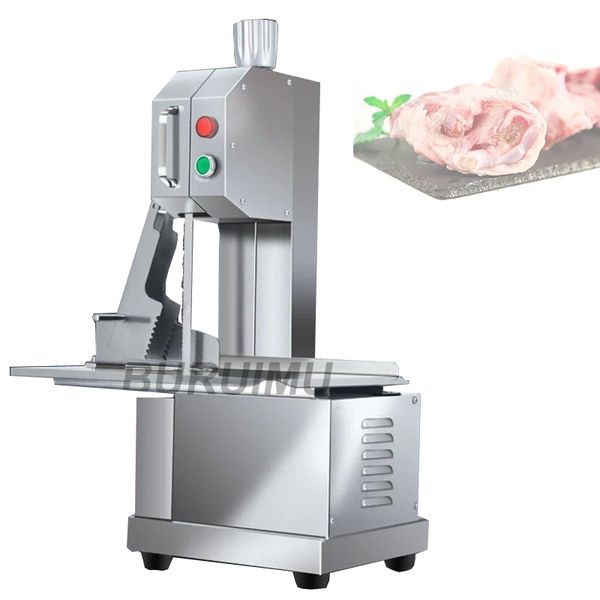 Machine à scier les os de bureau, 110V, 220V, 650W, Machine commerciale pour couper la viande congelée, les côtes de trotteur, le poisson, la viande et le bœuf