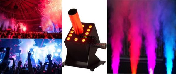 Equipo de DJ de 110V/220V, máquina de chorro de Co2 LED, 12x3W, RGB, 3 en 1, máquina de chorro de CO2, máquina de humo para discoteca, fiesta de boda