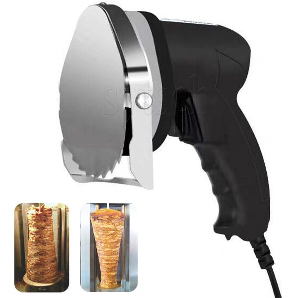 Trancheur de viande de Barbecue électrique 110V 220V, trancheur de Kebab, couteau à Doner, couteau gyroscopique pour Shawarma, Machine à couper la viande rôtie