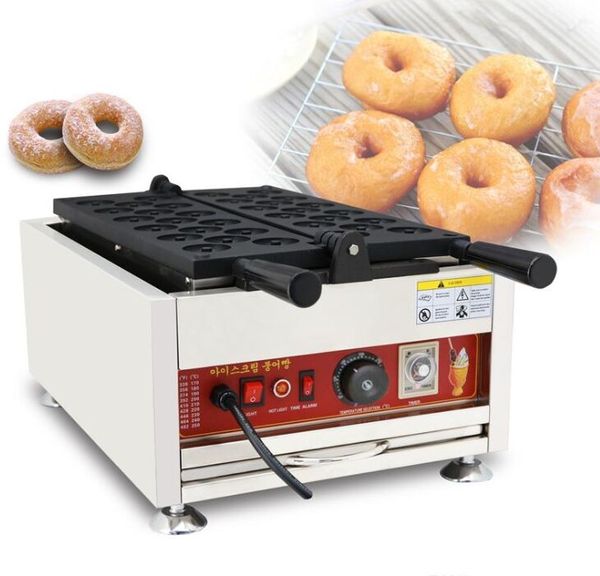 Équipement de traitement des aliments 110V 220V Électrique Beignet Trous Machine Commerciale Automatique Mini Donut Maker Baker Grill Fer Faisant Pan