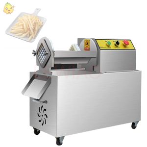 Cortadora de patatas fritas de 110V y 220V, cortadora de patatas fritas eléctrica comercial de cocina, cortadora de tiras de frutas y verduras pequeñas