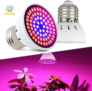 Luz LED de cultivo de espectro completo, 110V, 220V, 3W, 4W, 5W, E27, GU10, MR16, E14, luces de crecimiento de plantas para vivero de verduras en interiores