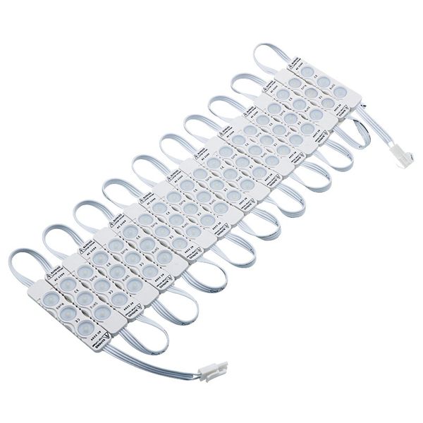 Module LED SMD 110 220V 2835, 3 LED, lentille d'injection étanche IP65, Super brillante pour rétro-éclairage de panneau lumineux publicitaire