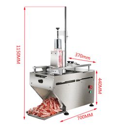 110V 220 V Multifunctionele Automatische Slicer Elektrisch Automatisch Bevroren Vlees Vet Vee Schaap Roll Bevroren Vlees Slicer Vlees Snijmachine