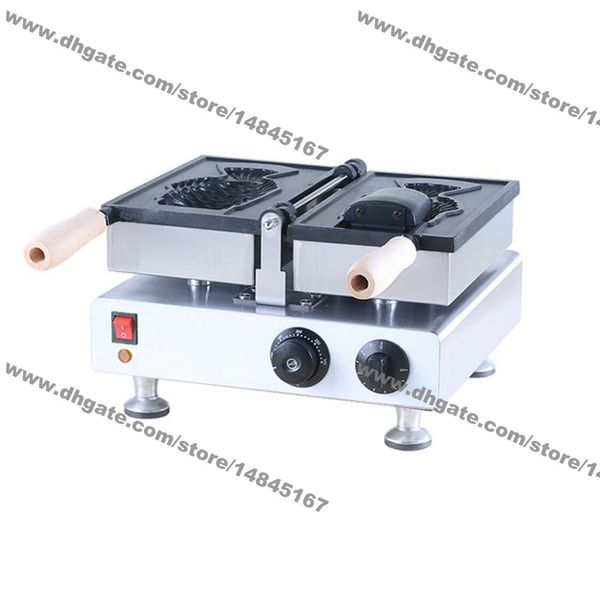 110v 220v Antiadherente Comercial Eléctrico Boca profunda Pescado Waffle Iron Helado Taiyaki Machine Maker Baker