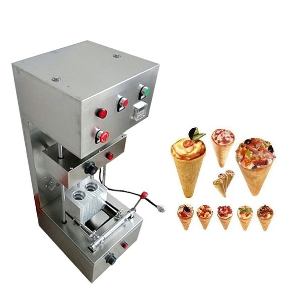 110V 220V Pizza Cone Maker Machine Cône De Pizza En Acier Inoxydable Formant L'équipement 2 Moules Forme En Spirale