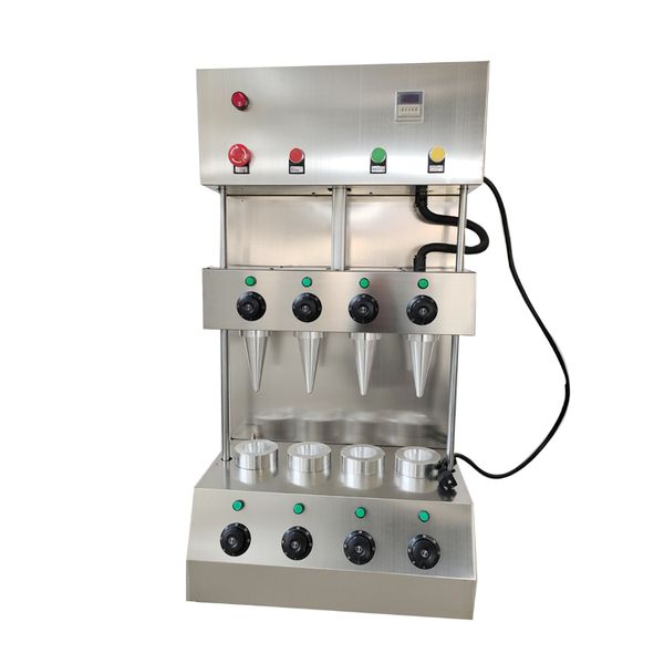 Máquina Popular de conos de Pizza de 110V y 220V, horno de Pizza de cono, fabricante comercial de conos de Pizza, máquina de aperitivos saludables de acero inoxidable