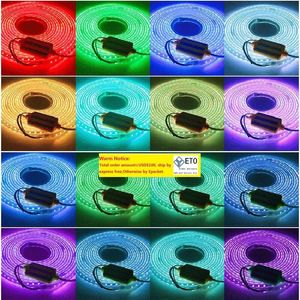 110V 220V RGB -controllers Aluminium behuizing LED Strip Lichte controller 24 toetsen afstandsbediening kleurrijke RGB draadloze strip licht neon