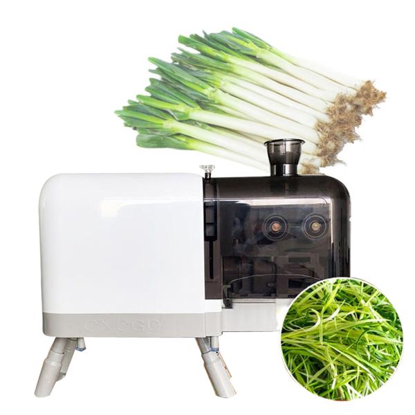 110V 220V Small Electric Green Onion Râchage de la machine à légumes Cutter de poivre de coupe de coupe pour le restaurant de l'hôtel et la distance de couteau à domicile 1,8 mm / 2,2 mm / 3 mm