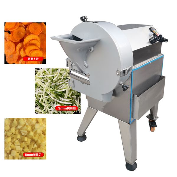 Máquina cortadora de verduras de 110V y 220V, trituradora eléctrica, picadora automática de verduras en rodajas, triturada en cubitos a la venta