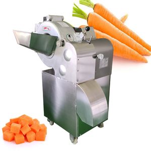 Machine multifonctionnelle de découpe de légumes, 110V 220V, trancheuse de pommes de terre au gingembre et en dés