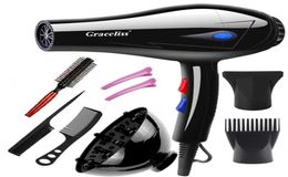 110 V ou 220V avec US US PLIG 1800W et Cold Wind Hair Dryer Dryer Dryer Sèche-coiffure outils pour les salons et les ménages Utilisation 2207077813078