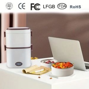 Mini cuiseur à riz portable 110 V : boîte à lunch chauffante pour riz chaud, boîte à lunch électrique auto-chauffante pour de délicieux repas en déplacement.