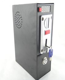110V220V DG600F Boîte de contrôle de la minuterie opérée avec six types Accepteur de sélecteur de pièces pour la chaise de massage de la machine à laver4761187