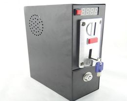 110V220V DG600F Muntautomaat Timer Schakelkast met zes soorten muntselector acceptor voor wasmachine massagestoel4493615