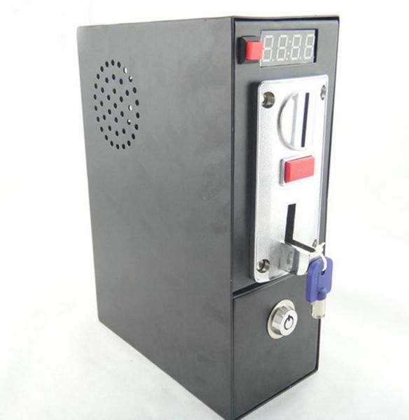 Caja de control del temporizador operado de monedas de 110V220V DG600F con seis tipos de aceptador del selector de monedas para la silla de masaje de la lavadora13072