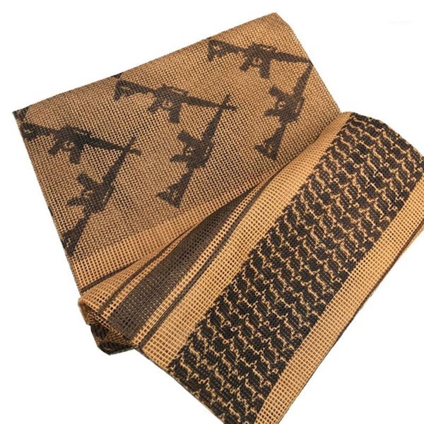 110x110cm Foulards de randonnée tactiques en plein air armée arabe écharpe militaire Shemagh chasse Sniper visage voile motif de crâne 2022 casquettes de cyclisme masques