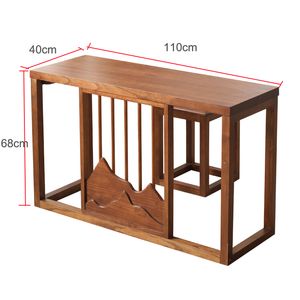 110x40x68cm Aziatische antieke vaste vaste Paulownia Wood Piano Tafel Stoel Set rechthoek Guqin Tafel voor woonkamermeubels