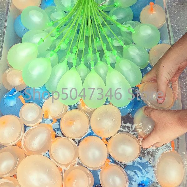 111pcs Ballons d'eau Recharge Paquet drôle d'été extérieur extérieur Balon Bombes Summer Novely Gag Toys for Children 240329