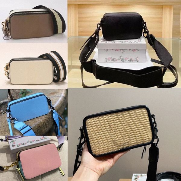 45 moda para mujer para hombre instantánea Alta textura instantánea bolso de las señoras Bolso Famoso diseñador de la cámara Bolso pequeño Crossbody mini Marc Mujeres 1Eqj #