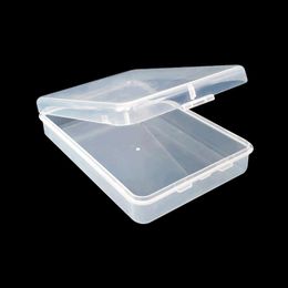 113 * 91 * 27mm masque de visage boîte de conteneur de conteneur de protection carte mémoire carte mémoire boîtes de stockage outil de stockage stockage en plastique transparent facile à transporter