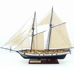 1130 échelle voilier modèle bricolage navire assemblage modèle Kits Figurines miniatures à la main en bois bateaux à voile artisanat en bois décor à la maison T5569024
